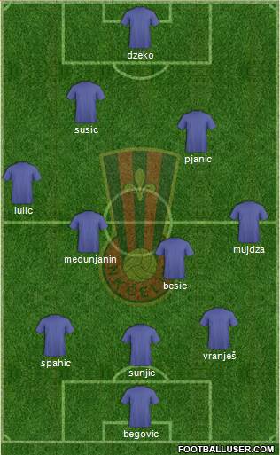 NK Celik Zenica Formation 2014