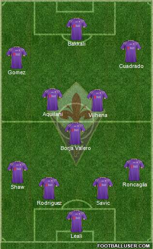 Fiorentina Formation 2014