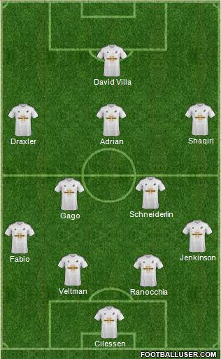 Swansea City Formation 2014