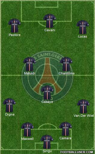 Paris Saint-Germain Formation 2014