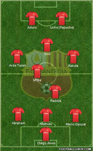 F.C. Santboiá Formation 2014