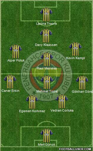 Fenerbahçe SK Formation 2014