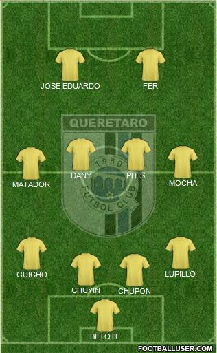 Club de Fútbol Gallos Blancos Formation 2014