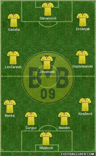 Borussia Dortmund Formation 2014