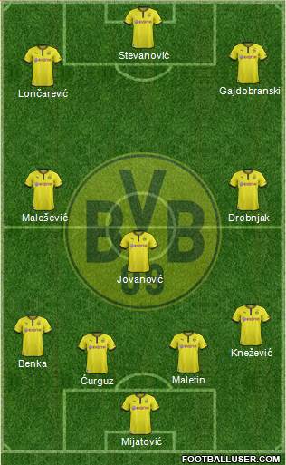 Borussia Dortmund Formation 2014