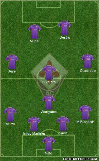 Fiorentina Formation 2014