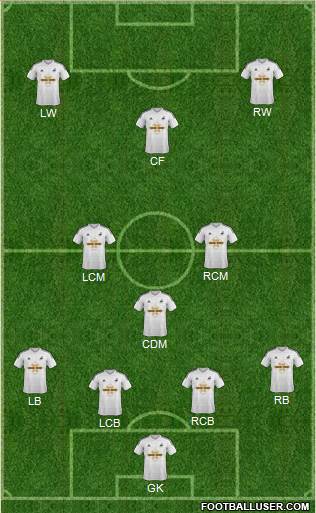 Swansea City Formation 2014