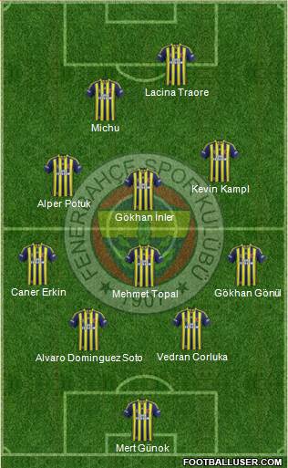Fenerbahçe SK Formation 2014