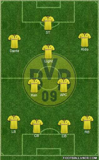 Borussia Dortmund Formation 2014