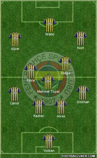 Fenerbahçe SK Formation 2014