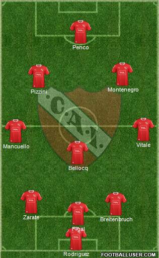 Independiente Formation 2014