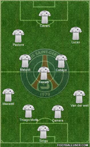 Paris Saint-Germain Formation 2014