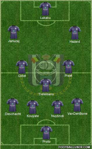 RSC Anderlecht Formation 2014