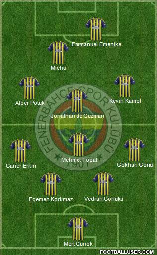 Fenerbahçe SK Formation 2014