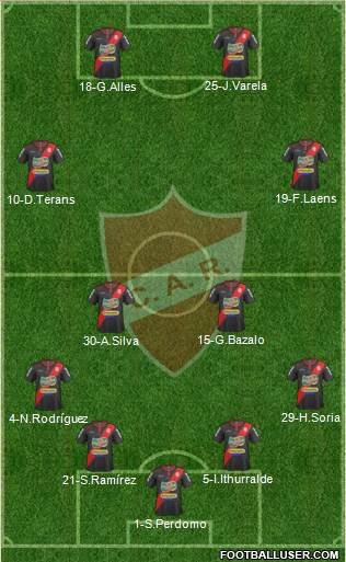 Club Atlético Rentistas Formation 2014