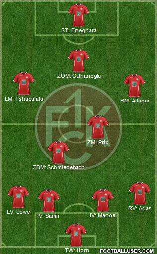 1.FC Kaiserslautern Formation 2014