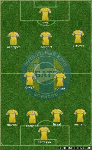 BATE Borisov Formation 2014