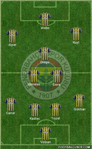 Fenerbahçe SK Formation 2014