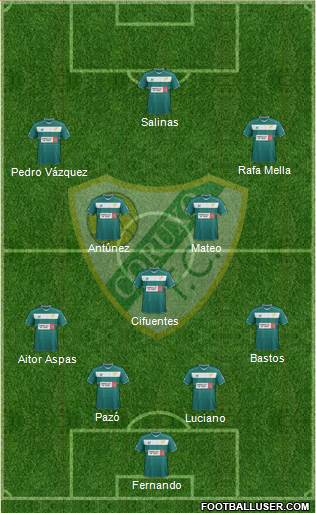 Coruxo F.C. Formation 2014