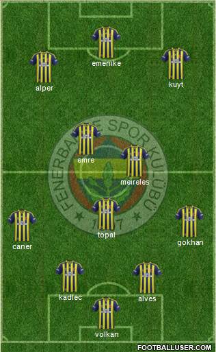 Fenerbahçe SK Formation 2014