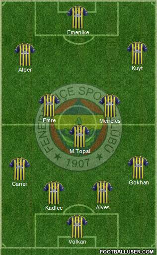 Fenerbahçe SK Formation 2014