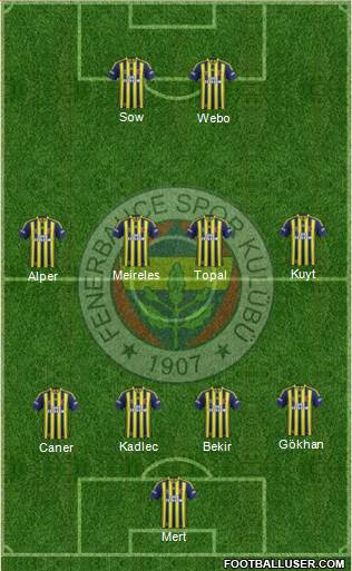 Fenerbahçe SK Formation 2014