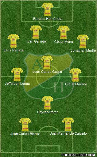 CD Atlético Huila Formation 2014