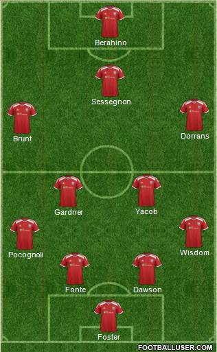 West Bromwich Albion Formation 2014