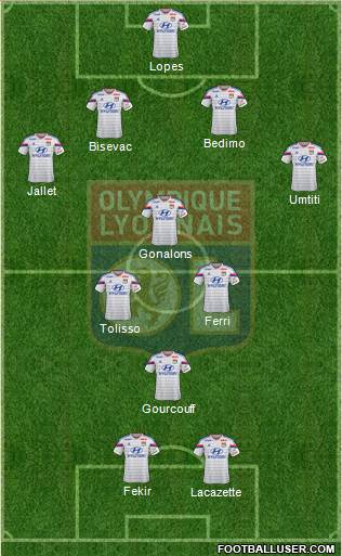 Olympique Lyonnais Formation 2014