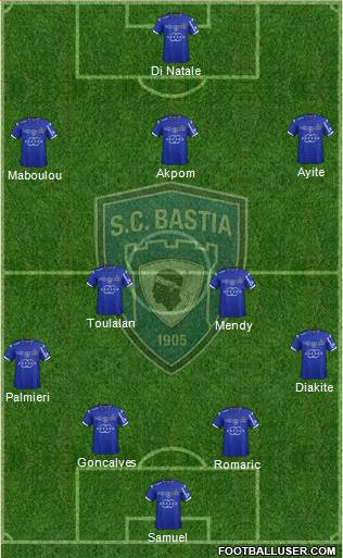 Sporting Club Bastia Formation 2014