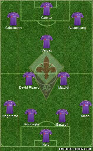 Fiorentina Formation 2014