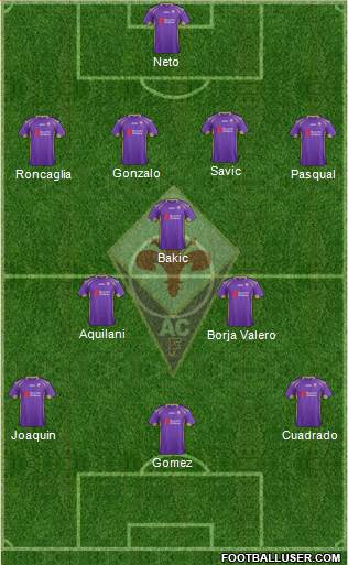 Fiorentina Formation 2014
