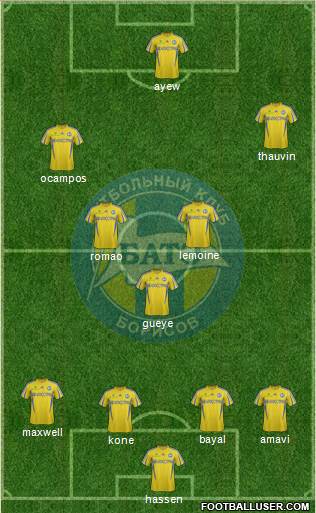 BATE Borisov Formation 2014