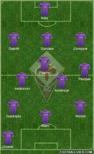 Fiorentina Formation 2014