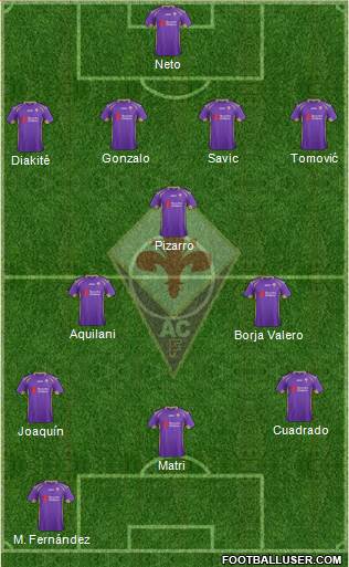 Fiorentina Formation 2014