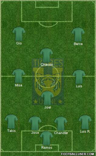 Club Universitario de Nuevo León Formation 2014