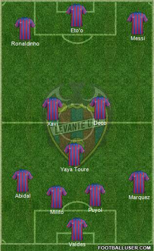 Levante U.D., S.A.D. Formation 2014