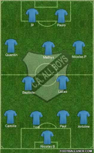 All Boys Formation 2014