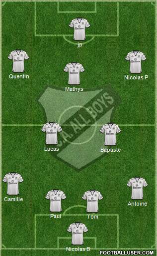 All Boys Formation 2014