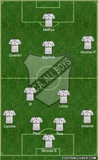 All Boys Formation 2014