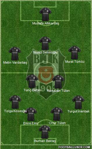 Besiktas JK Formation 2014
