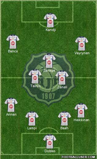Helsingin Jalkapalloklubi Formation 2014