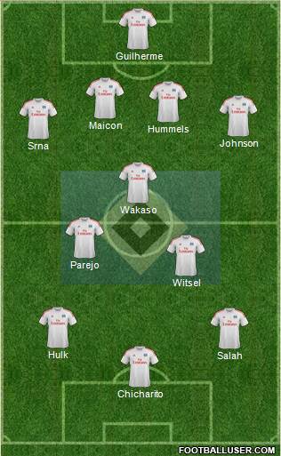 Hamburger SV Formation 2014