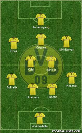 Borussia Dortmund Formation 2014