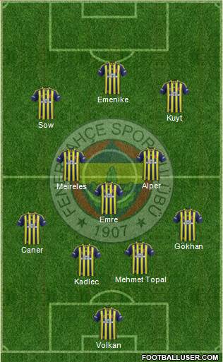 Fenerbahçe SK Formation 2014