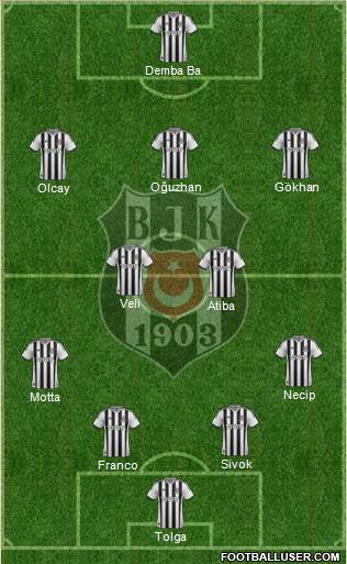 Besiktas JK Formation 2014