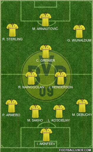 Borussia Dortmund Formation 2014