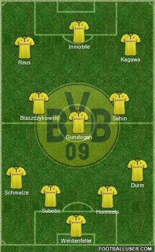 Borussia Dortmund Formation 2014