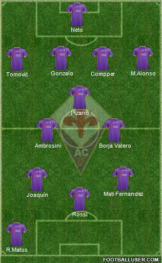 Fiorentina Formation 2014