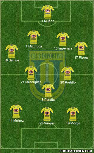 CCD Universidad de Concepción football formation